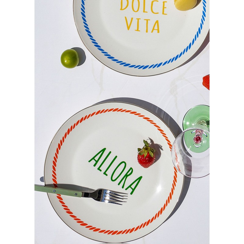 Service Plate Set (6 Pieces) DNR0084 Multicolor