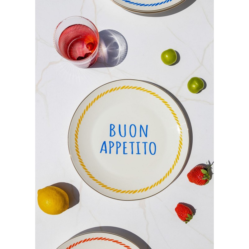 Service Plate Set (6 Pieces) DNR0084 Multicolor