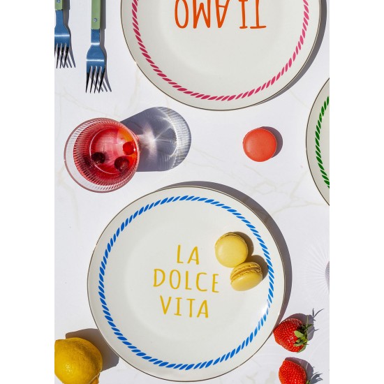 Service Plate Set (6 Pieces) DNR0084 Multicolor Service Plate Set (6 Pieces) DNR0084 Multicolor