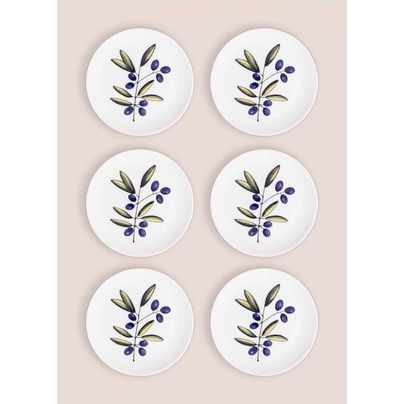 Dessert Plate Set (6 Pieces) OVS0001 Multicolor