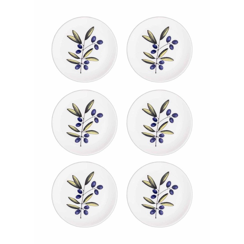 Dessert Plate Set (6 Pieces) OVS0001 Multicolor