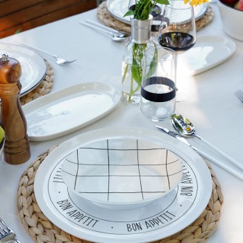 Plate Set (6 Pieces) DLY005 White