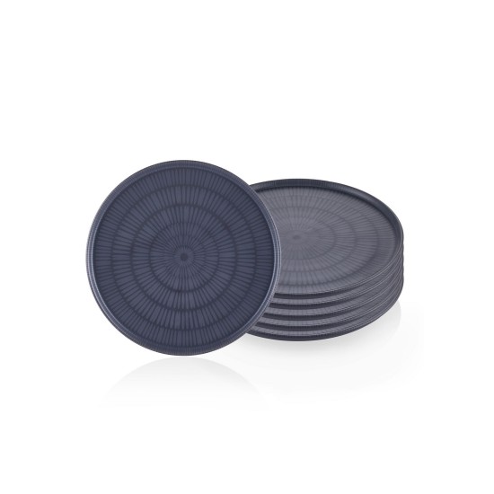 Service Plate Set (6 Pieces) NON0002 Grey