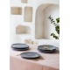 Service Plate Set (6 Pieces) NON0002 Grey