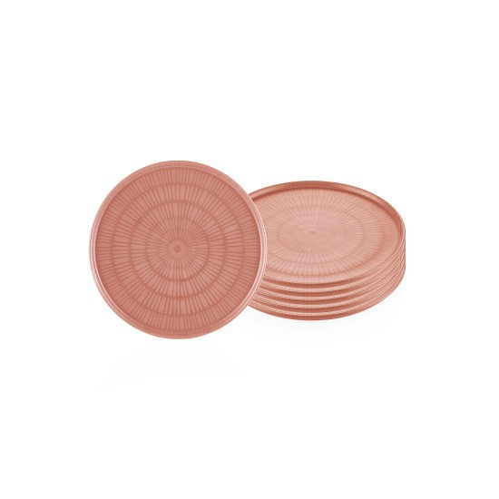 Plate Set (6 Pieces) NON0028 Salmon Plate Set (6 Pieces) NON0028 Salmon