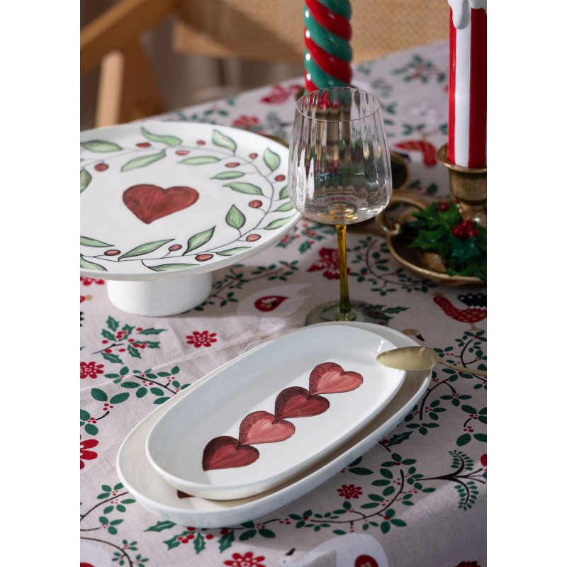 Platter Set (2 Pieces) LUV0019 White
Red