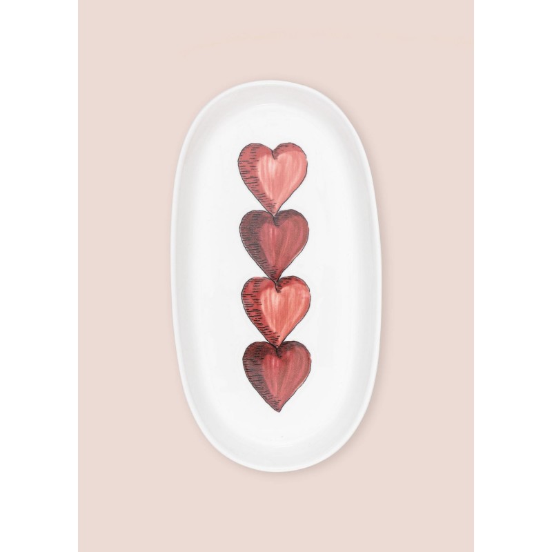 Platter Set (2 Pieces) LUV0019 White
Red