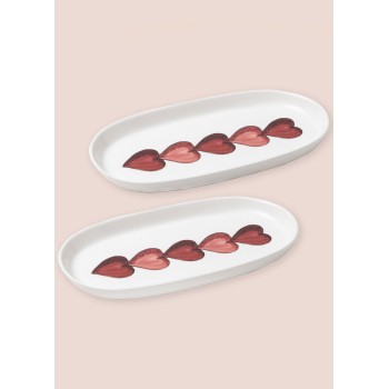 Platter Set (2 Pieces) LUV0020 White
Red