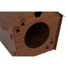 Aberto Design Wooden Cat House 199 Walnut