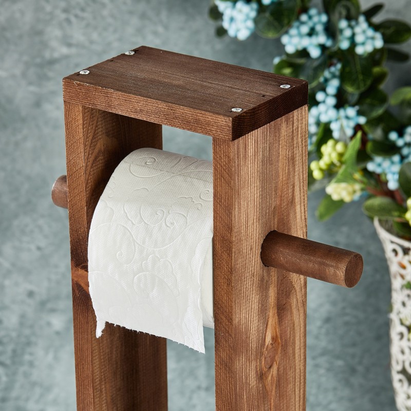 Aberto Design Toilet Paper Holder Long Toilet Paper Hange Natural