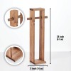 Aberto Design Toilet Paper Holder Long Toilet Paper Hange Natural