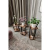 Wooden Plant Stand Flower Desk Square - Walnut Walnut