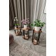 Wooden Plant Stand Flower Desk Square - Walnut Walnut Wooden Plant Stand Flower Desk Square - Walnut Walnut
