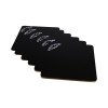 Wooden Table Mat Set (6 Pieces) PLT0193 Black