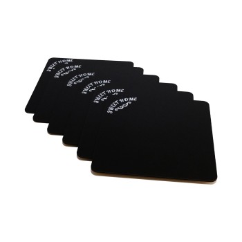 Wooden Table Mat Set (6 Pieces) PLT0193 Black