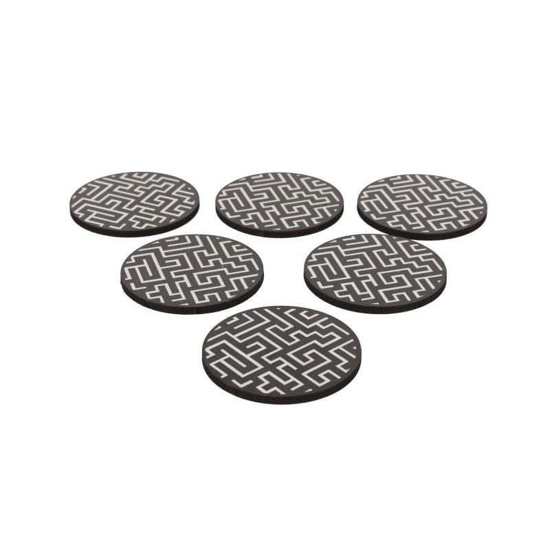 Hermia Glass Mat (6 Pieces) PLT0232 Multicolor