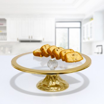 Cake Serving Plate PLT0484 Gold