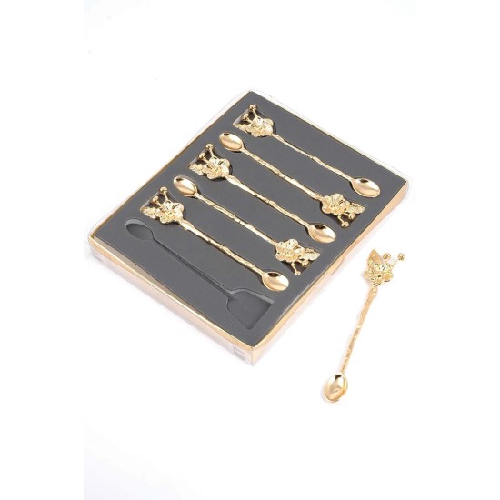 Spoon Set (6 Pieces) PLT0493 Gold Hermia Spoon Set (6 Pieces) PLT0493 Gold
