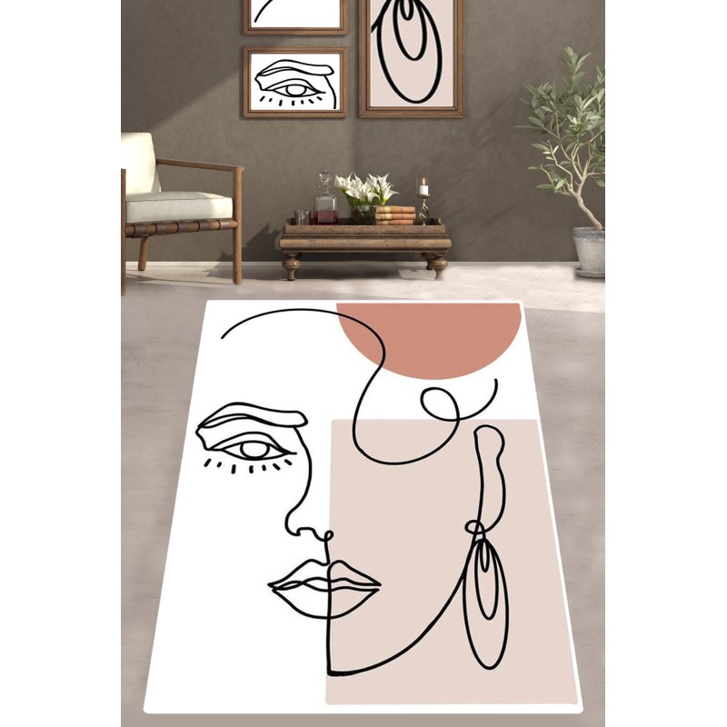 Hall Carpet (80 x 150) Silueta Djt Multicolor