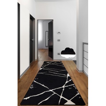 Carpet (80 x 120) Broken - Black Black
White