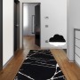 Hall Carpet (80 x 200) Broken - Black Black
White