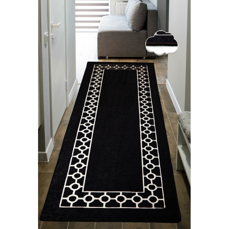 Conceptum Hypnose Hall Carpet (80 x 300) Bague - Black Black
White