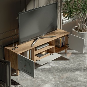 TV Stand Arcera 150 Atlantic Pine
White