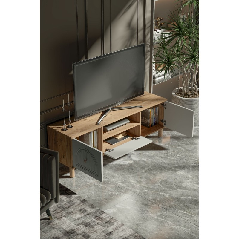 TV Stand Arcera 150 Atlantic Pine
White