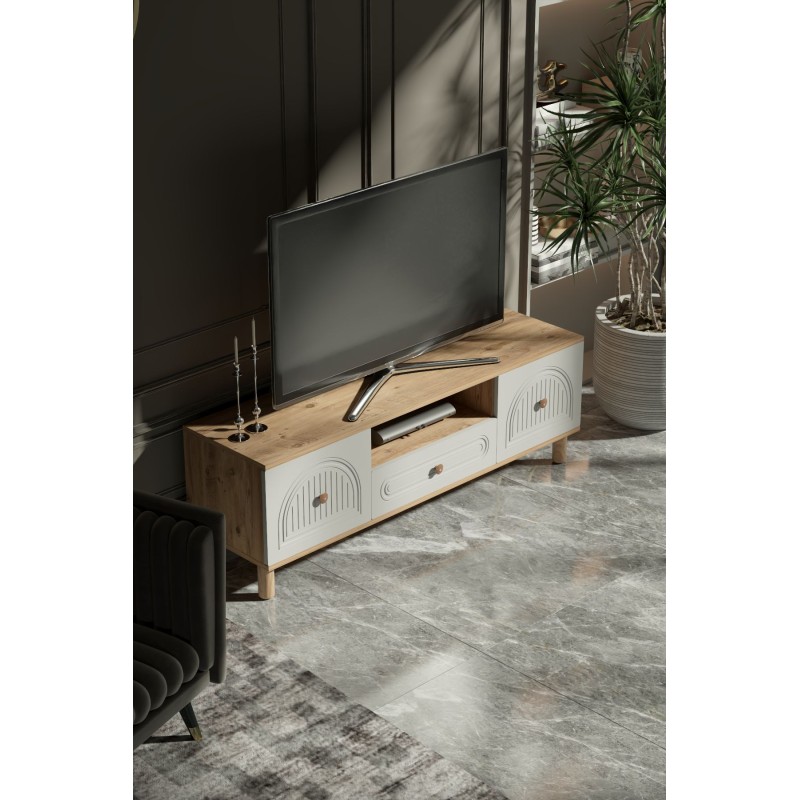 TV Stand Arcera 150 Atlantic Pine
White