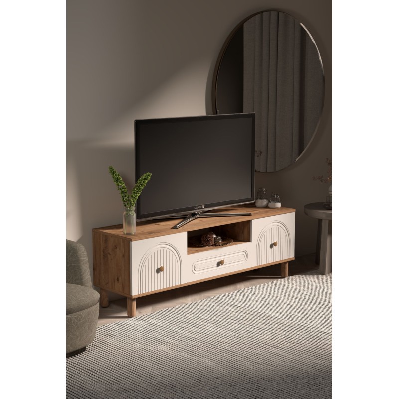 TV Stand Bellora 150 Atlantic Pine
White