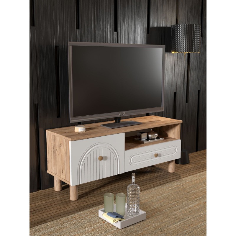 TV Stand Bellora 105 Atlantic Pine
White