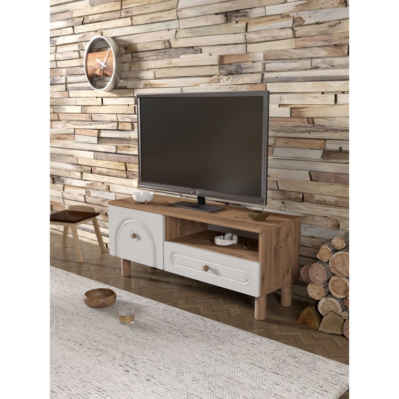 TV Stand Serenta 105 Atlantic Pine
White