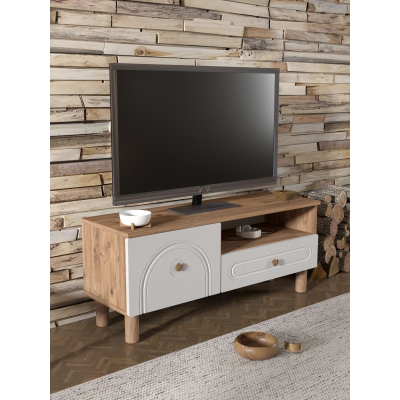 TV Stand Serenta 105 Atlantic Pine
White