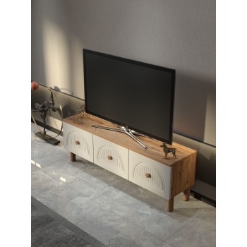 TV Stand Arcera 135 Atlantic Pine
White