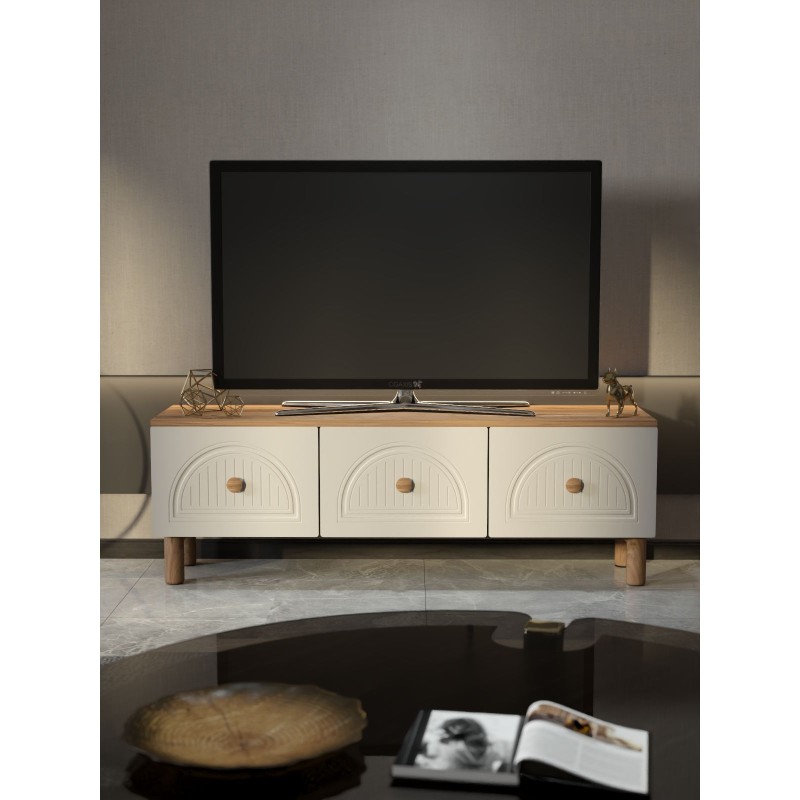TV Stand Arcera 135 Atlantic Pine
White