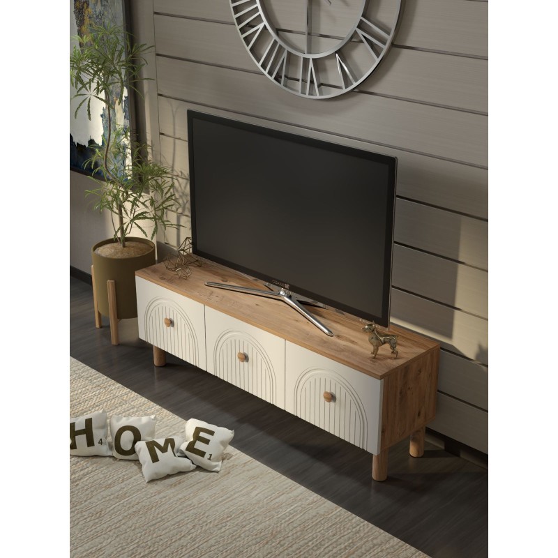 TV Stand Bellora 135 Atlantic Pine
White