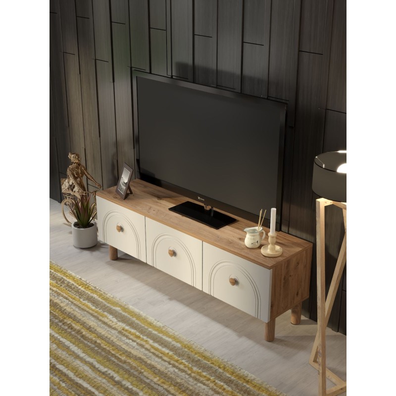 TV Stand Serenta 135 Atlantic Pine
White