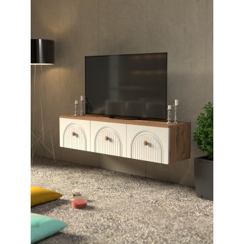 TV Stand Lunera 135 Atlantic Pine
White