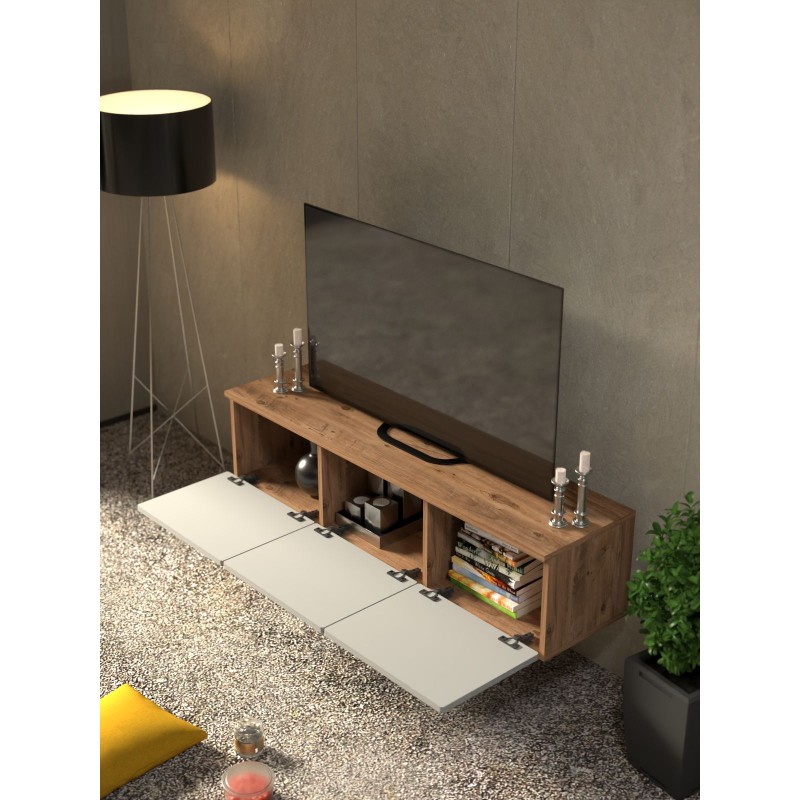 TV Stand Lunera 135 Atlantic Pine
White