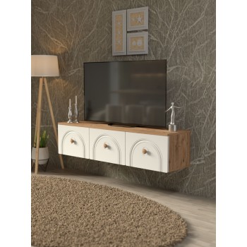 TV Stand Norvia 135 Atlantic Pine
White