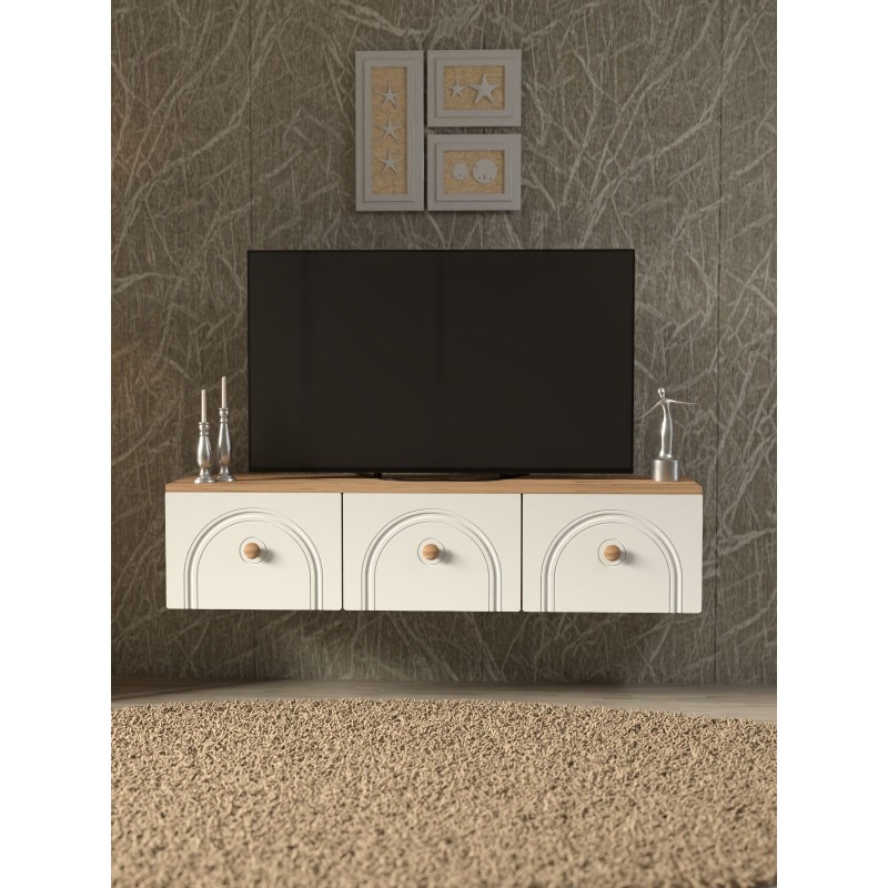 TV Stand Norvia 135 Atlantic Pine
White