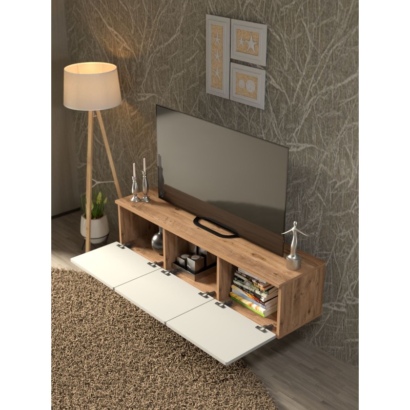 TV Stand Norvia 135 Atlantic Pine
White