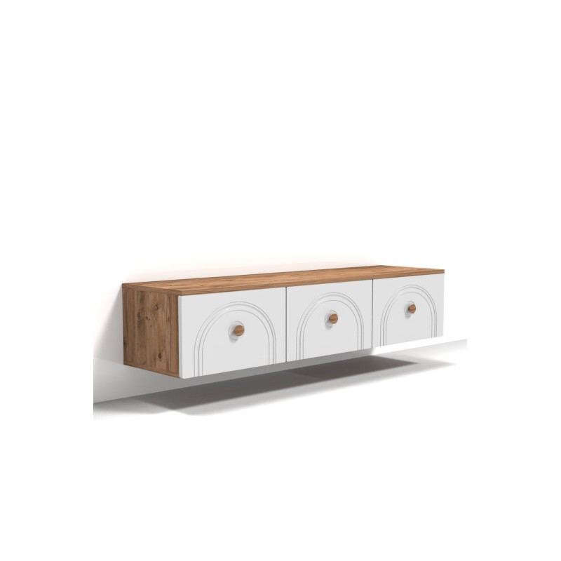 TV Stand Norvia 135 Atlantic Pine
White