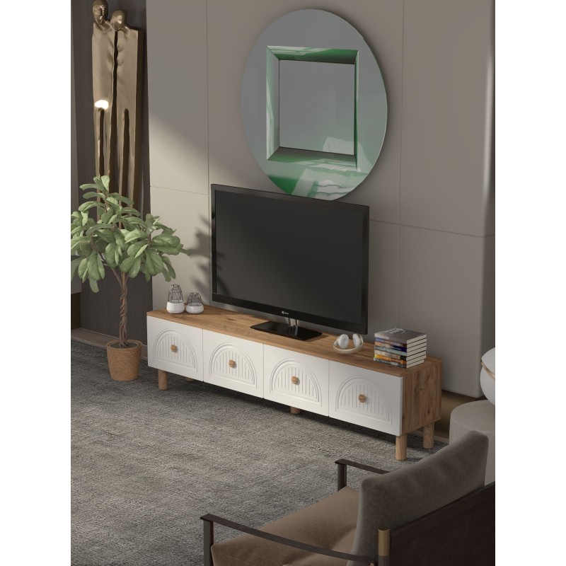 TV Stand Arcera Atlantic Pine
White