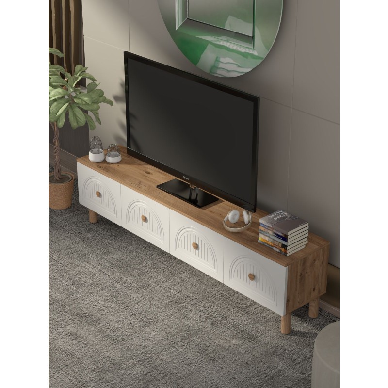 TV Stand Arcera Atlantic Pine
White