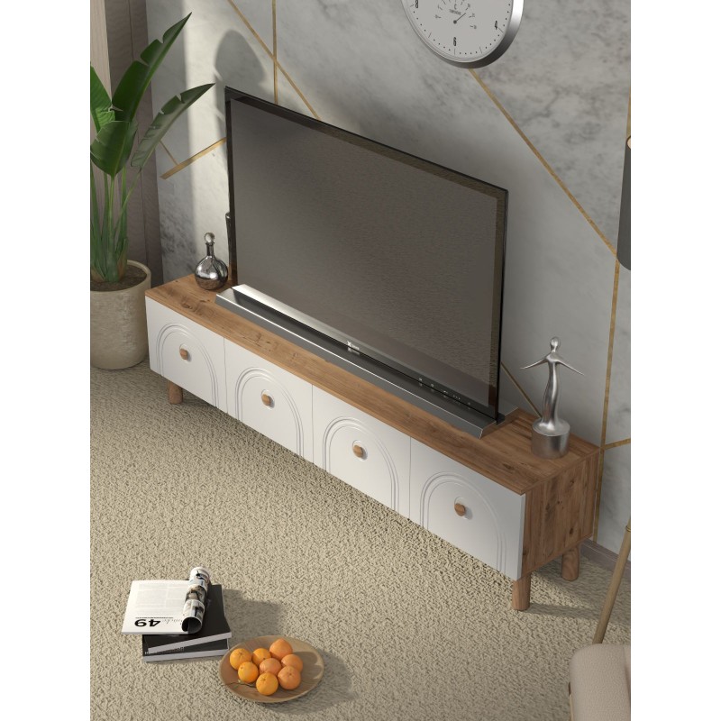 TV Stand Serenta Atlantic Pine
White