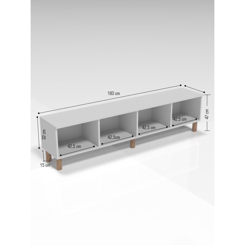 TV Stand Serenta Atlantic Pine
White