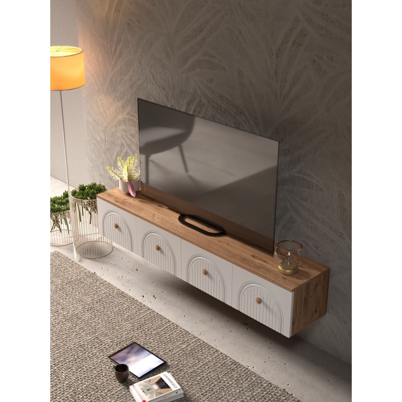 TV Stand Lunera 180 Atlantic Pine
White