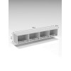 TV Stand Lunera 180 Atlantic Pine
White