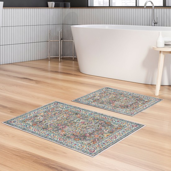 Bathmat Set (2 Pieces) Kt431 V2 Multicolor Lessentiel Bathmat Set (2 Pieces) Kt431 V2 Multicolor